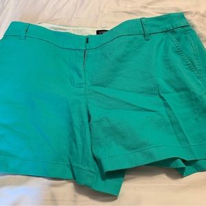 Jcrew factory Teal chino shorts